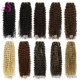 Real Beauty-extensiones de cabello humano brasileño Remy, ombré pelo rizado, Color nórdico, 12-28 pulgadas, Rubio/marrón