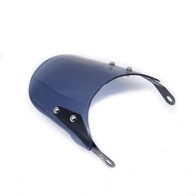 Cupolino Per Triumph Bonneville E T100 - Parabrezza Moto In Alluminio E PC, Nero - Foto 7