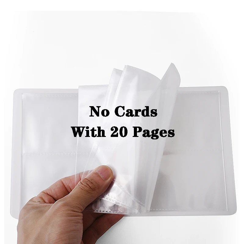 20 Pagine Capacità Carte Porta Carte Raccoglitori Album Per Ccg Mtg Magic Yugioh Giochi Da Tavolo Carte Porta Libri