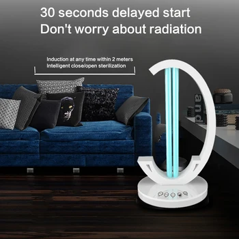 

38W UV Lamp Quartz Germicidal Disinfection UVC CFL Ozone LED Light Bulb Ultraviolet Sterilizer Bacterial Kill Mite Home Lamp