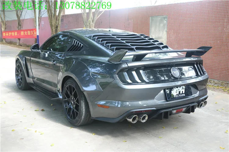Подходит для ford mustang MP углеродного волокна спойлер крыло хвосты