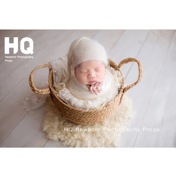

Newborn Photo Shooting Basket Children Baby Full Moon Photography Woven Baskets newborn photography rattan basketHot