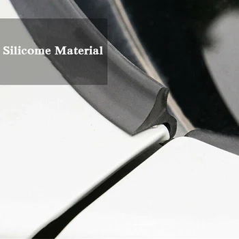 

Rubber Weatherstrip Sealing Strip Trim Windshield Panel Universal Black