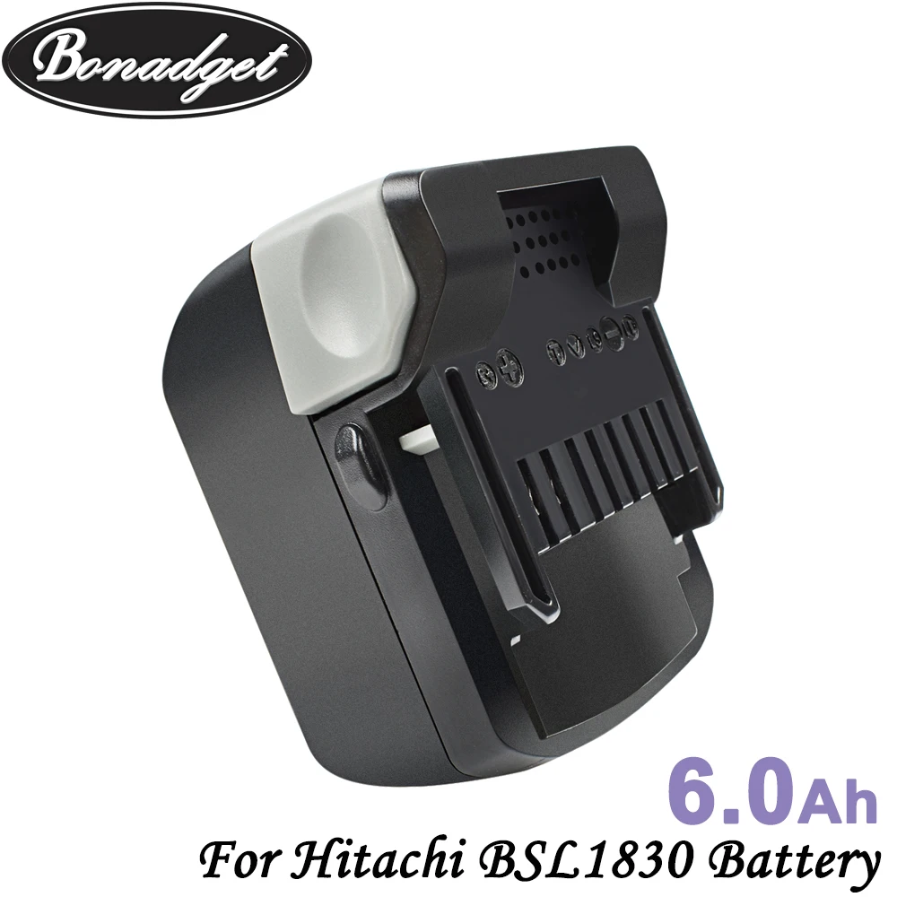 Bonadget 6000 мА/ч 18 в Li Ion Батарея Перезаряжаемые для экскаватора Hitachi BSL1830 BSL1815X 330067 330068