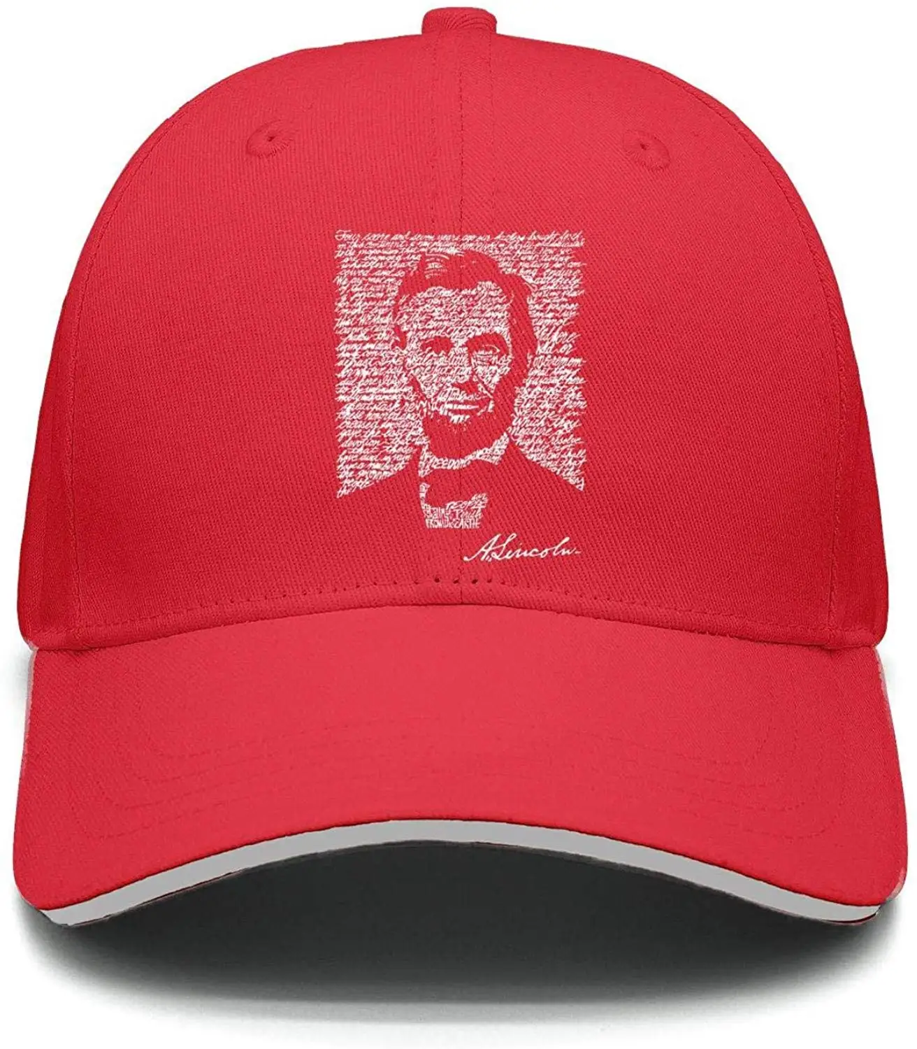 TSDFCLincoln Memorial Day письмо портрет женские низкий ключ Регулируемая сетка открытый хлопок Бейсболка Шапки
