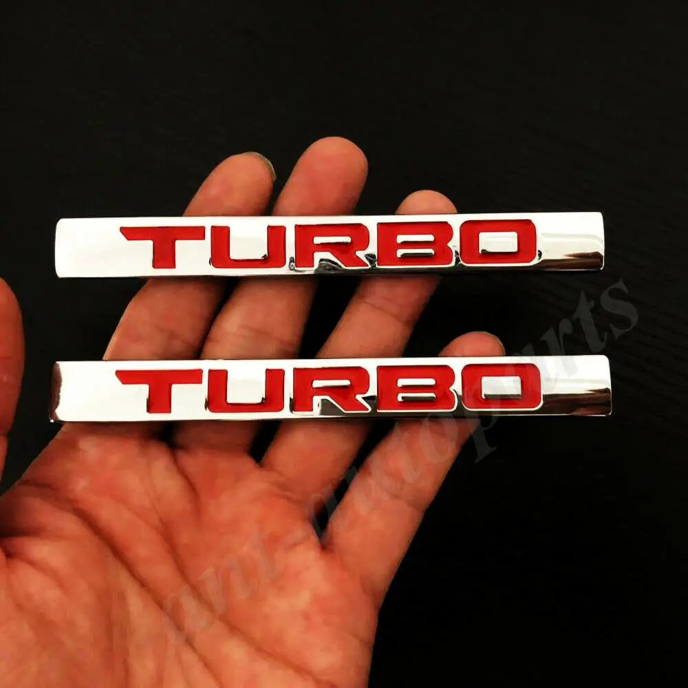 

2pcs Metal Chrome Turbo Car Trunk Emblem Badge Decal Sticker i VTEC 370 220 210