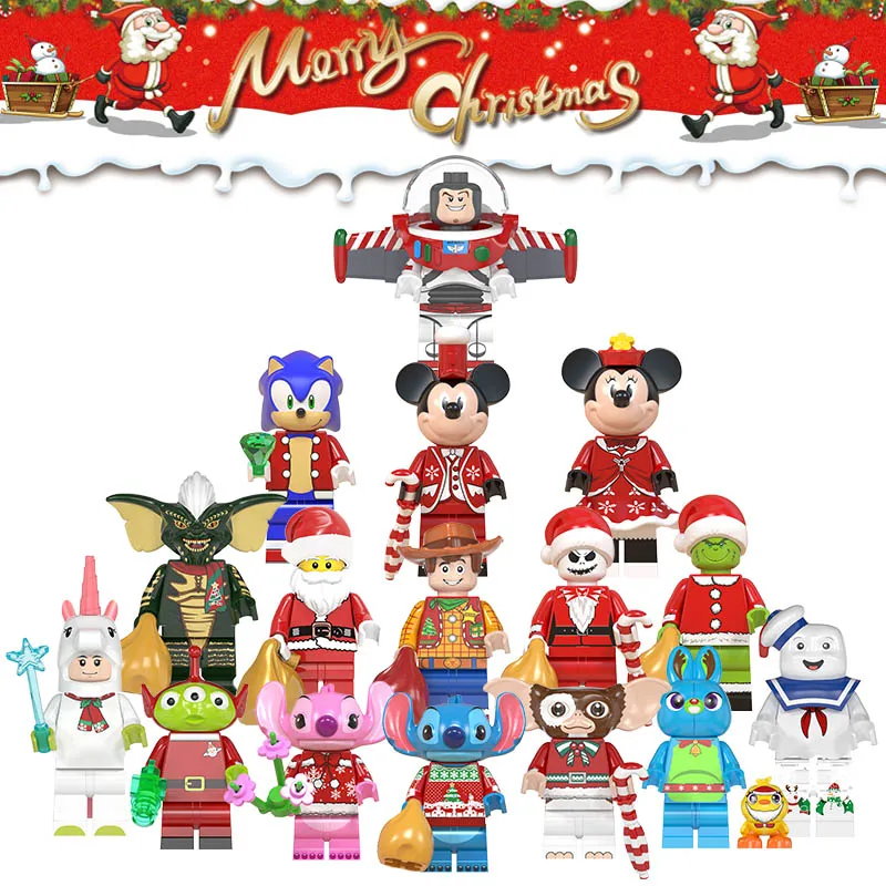 

Hot Christmas Xmas Legoinglys MiniFIGureINEd Stay Puft Gizmo Stripe Building Blocks Bricks Model Toys for Children WM6077