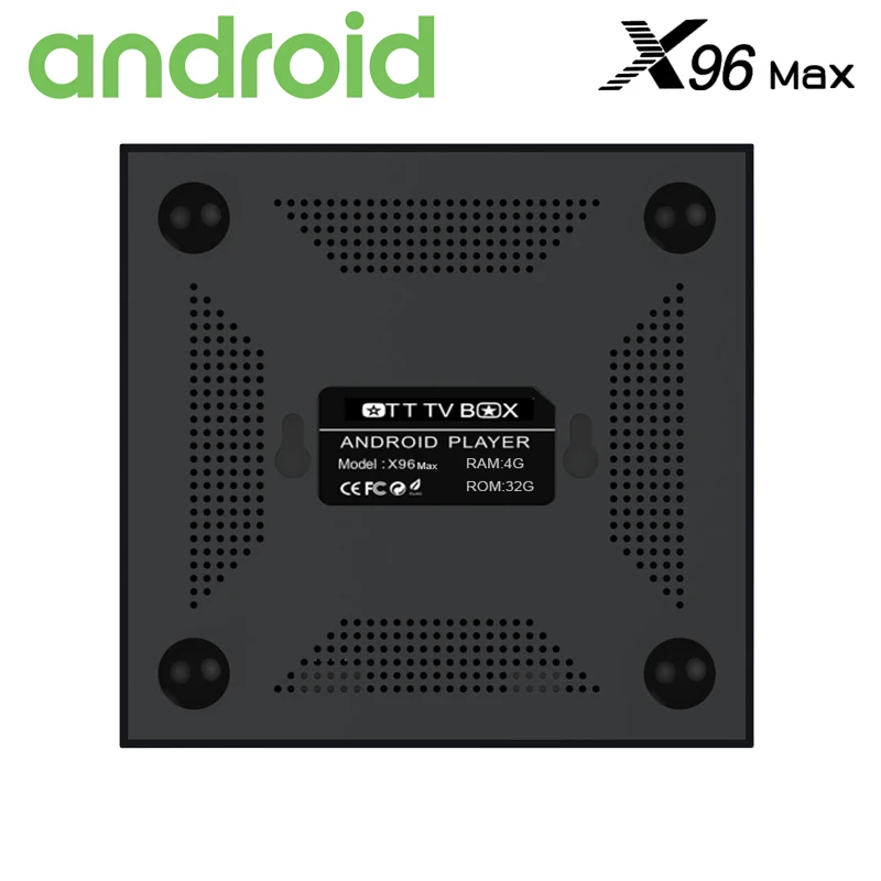 ТВ приставка X96 Max на Android 8 1 четырехъядерный процессор H265 STB Amlogic S905X2 DDR4 4 Гб 32 ГБ 2 16