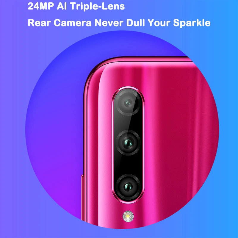 global version honor 20 lite Mobile Phone 6.21 inch Android 9.0 FM Face Fingerprint Unlock Smartpho