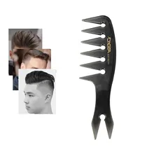 1pc cabeça de óleo masculino pente para trás dente largo pente estilo do cabelo pente macio pente alta textura produtos barberia