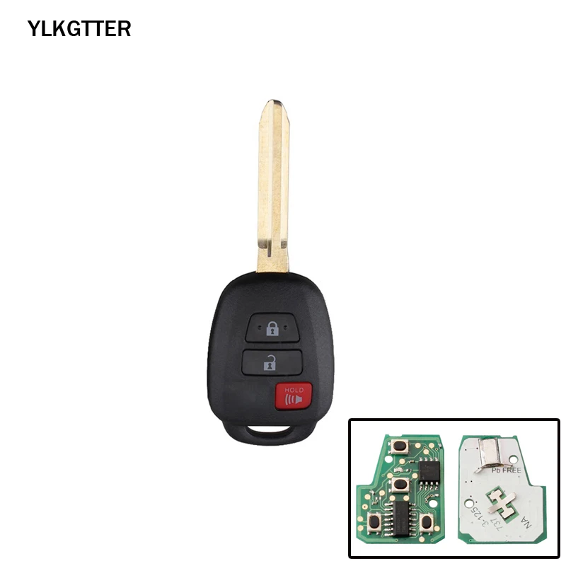 YLKGTTER 314,4 МГц 3 кнопки дистанционного ключа для Toyota Camry Corolla 2012- для Toyota HYQ12BDM H чип