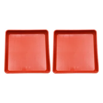 

2pcs Movable Plant Pot Square Base Delicate Durable Useful Garden Tool Flowerpot Tray Succulent Flower Planting Supply for Outdo