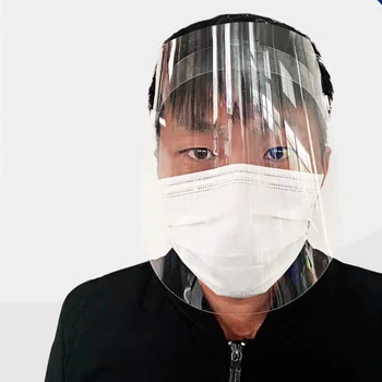 

4PCS Head-mounted Face Shields Anti-fog Transparent Splash Proof Protection Cap For Both Children And Adults