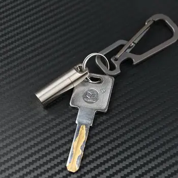 

Outdoor CNC Titanium Alloy Waterproof Tank Sealed Bin Supplies Bottle Portable Emergency High-end Medicine W4A3