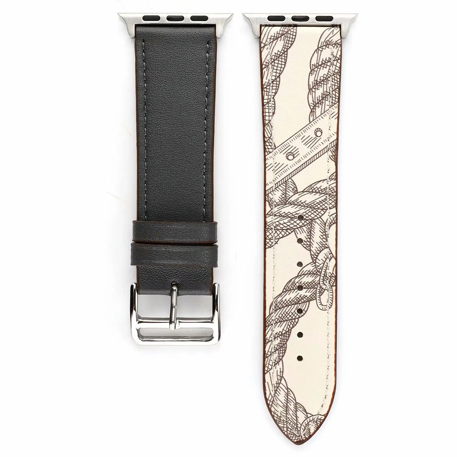 Производитель кожаных петель для iwatch 5 4 3 2 1 ремешок для Apple Watch 38 мм 42 мм 40 мм 44 мм цветочный дизайн