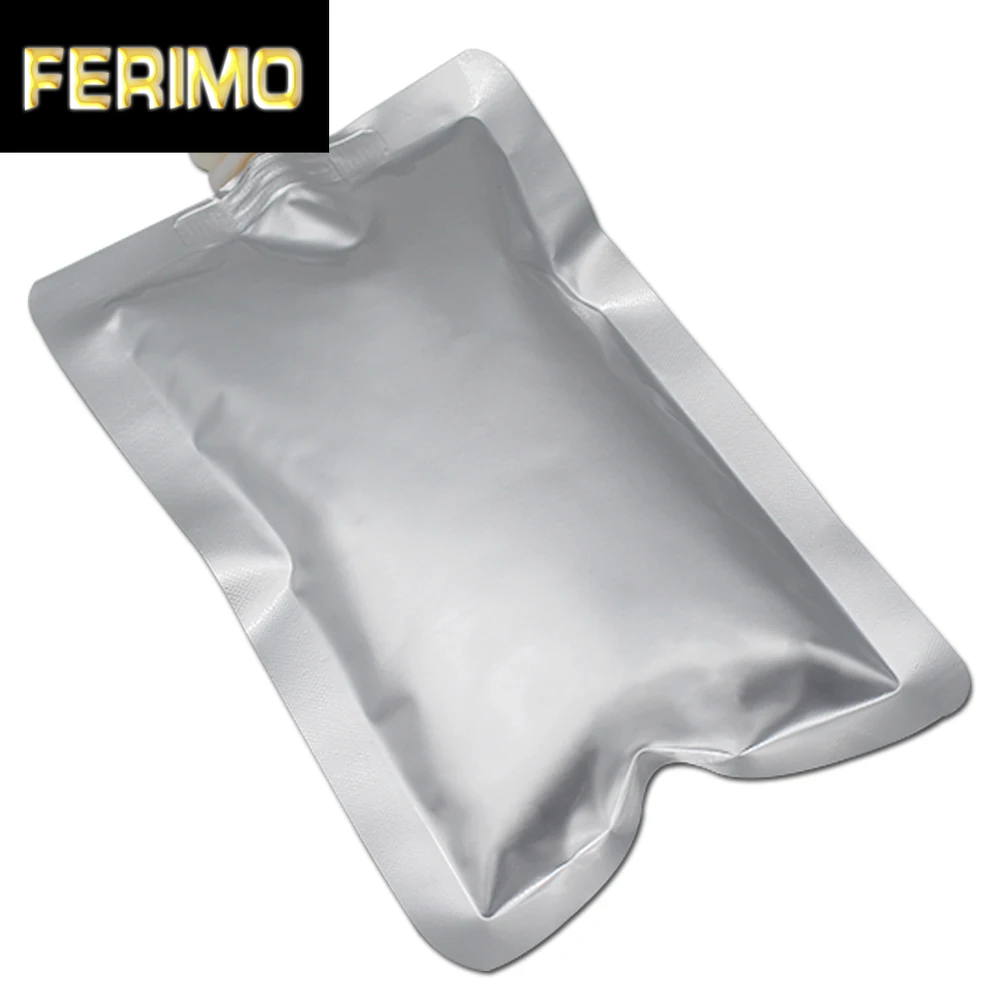 100pcs 180ml 10*16cm Pure Aluminum Foil Spout Bag Beverage Packaging Liquid Juice Drinking Vinegar Wine Pack Pouches | Дом и сад