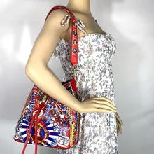 Новейший известный дизайнер для женщин принцесса принца дизайн сумка на плечо Роскошная модная Высококачественная коровья кожа сумка-мешок