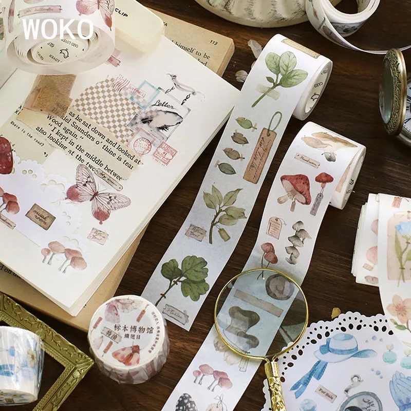 WOKO 30 мм* 3 м Ретро насекомых образец/широколистный лес/Agaric васи лента DIY украшения Скрапбукинг маскирующая лента клейкая лента