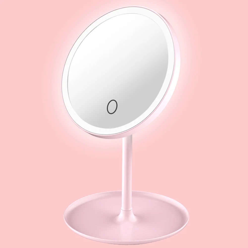 USB Перезаряжаемый светодиодный регулируемый дневной свет косметический макияж светодиодный s косметическое зеркало настольная лампа зеркала для косметических средств