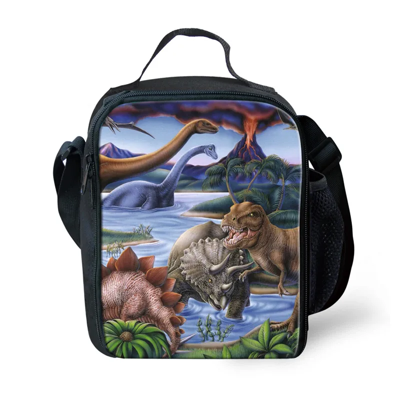 THIKIN детский школьный рюкзак, динозавр, мода 3 шт./компл., школьные сумки для мальчиков и девочек-подростков, Тиранозавр Рекс, динозавры, Mochila - Цвет: as picture