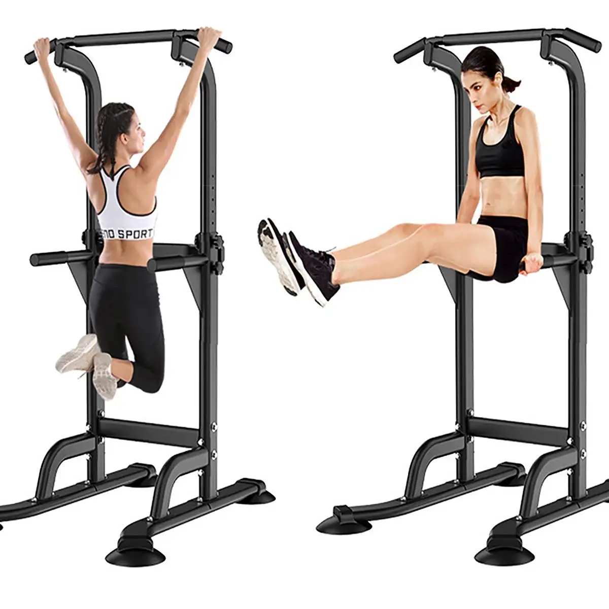 US $69.56 150KG Adjusable Pull Up Bar Horizontal Bars Multifunction Sport Workout Pull Up Station Power Tower Home Gym Fitness Equipment