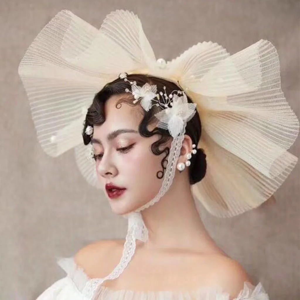 Элегантная Свадебная шляпа цветок сетка вуалетки заколка для волос Мини Топ шляпы для свадебной вечеринки головные уборы