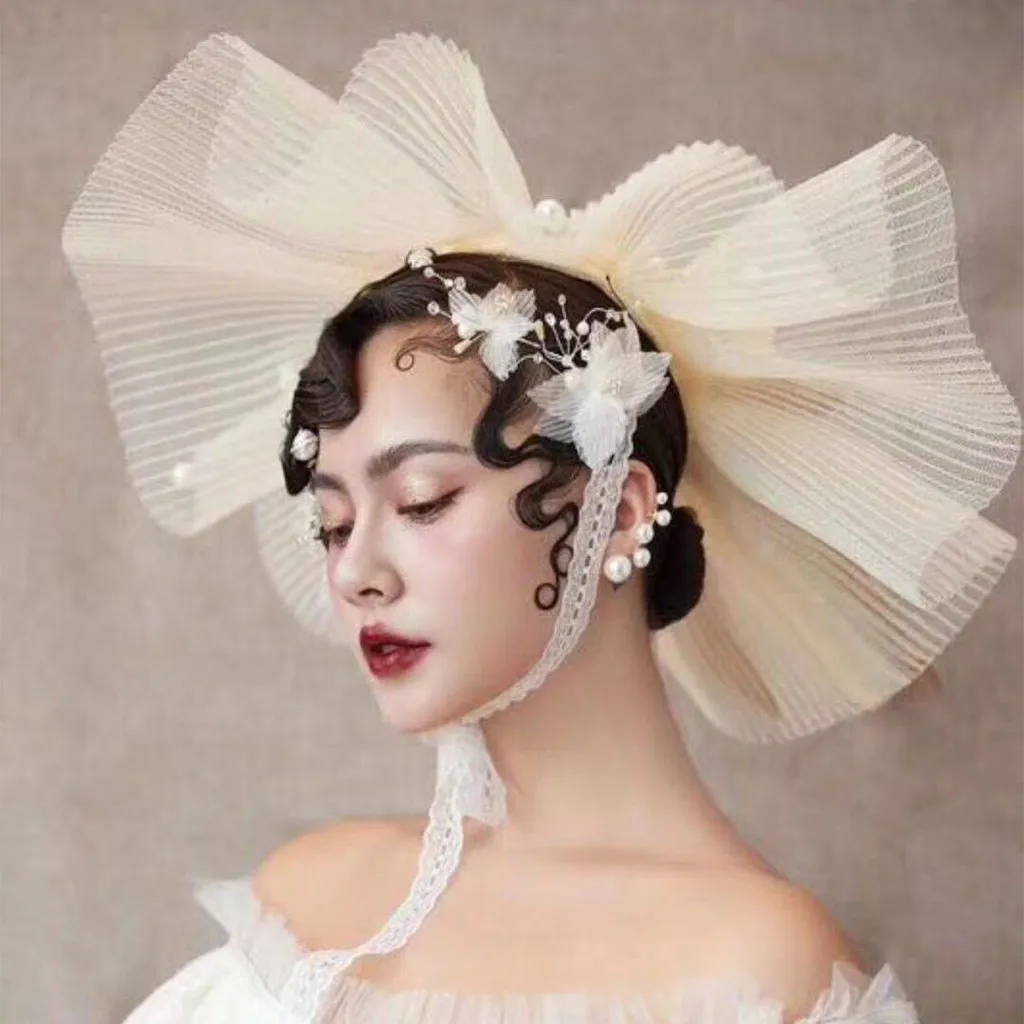 2019 Elegant Wedding Hat Flower Mesh Net Fascinators Hair Clip Mini Top Hats for Party Headwear | Свадьбы и торжества