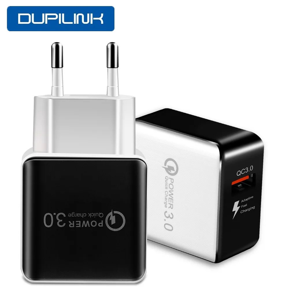 DUPILINK 5 в 3A Быстрая зарядка QC 3 0 USB зарядное устройство для Huawei P30 iPhone X XS MI 8 Поддержка