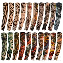 Нарукавник с татуировкой 20-Packaged комбинация татуировки рукава руки, чтобы покрыть большой цветок руки