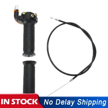 

Universal Twist Throttle Accelerator Left Grip&Cable For ATV Quad Dirt Pit Bike 50/90/110/125/140CC Handle Bar Moto Accessories