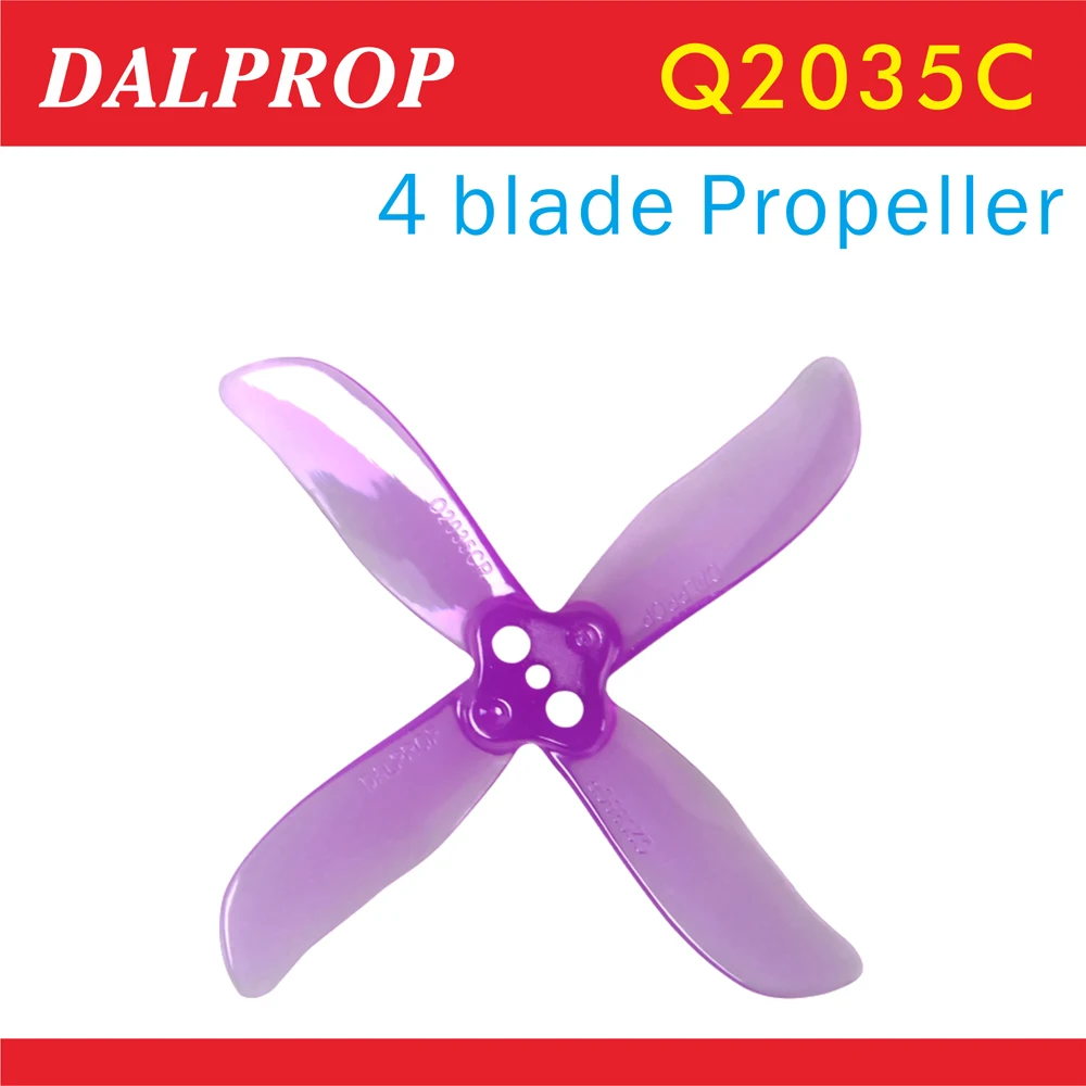 Пропеллер циклонный DALPROP Q2035C 8 шт./4 пары 2 дюйма 4 лопасти CW CCW для дрона 80 85 90 Ting Whoop |