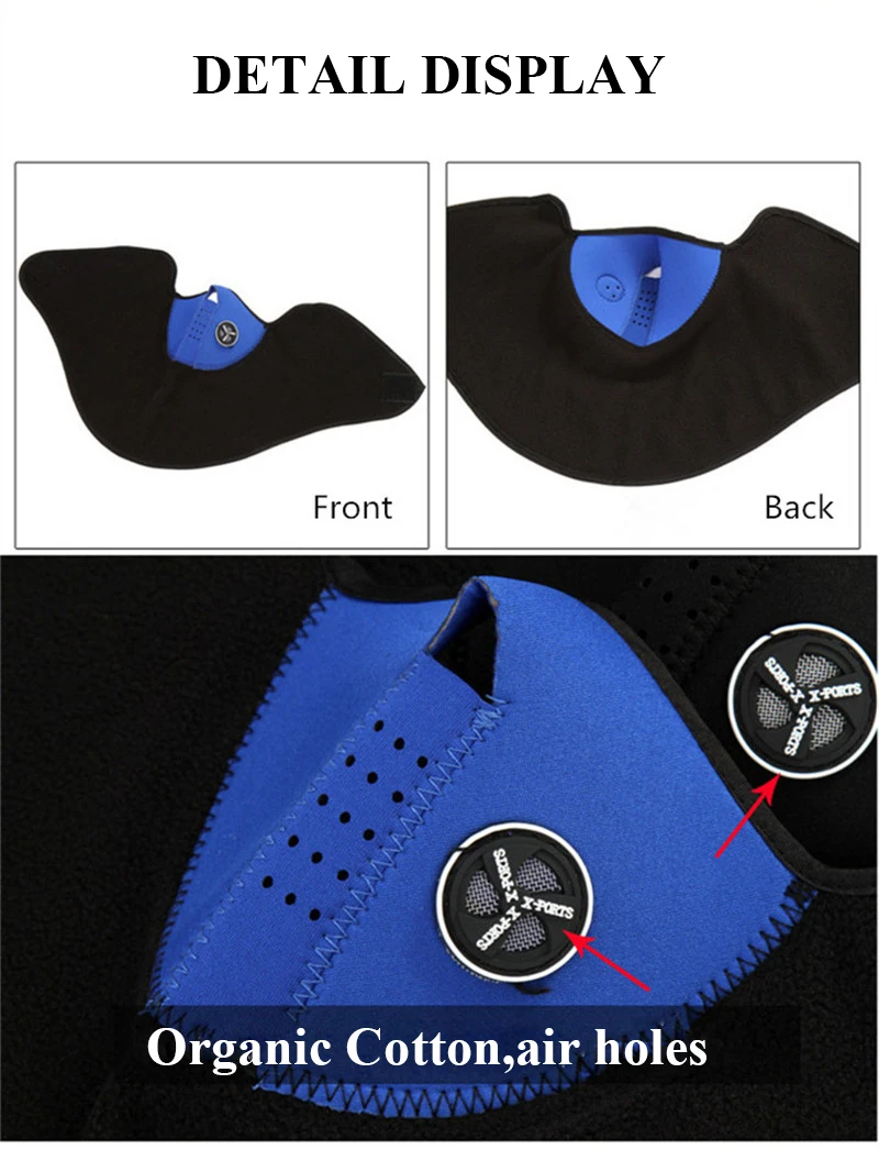 Защита шарф для шеи, флисовый теплый велосипед, полулицевая маска, защита от капюшона, лыжная маска для занятий спортом сайклингом и бегом, уличная зимняя велосипедная лицевая крышка