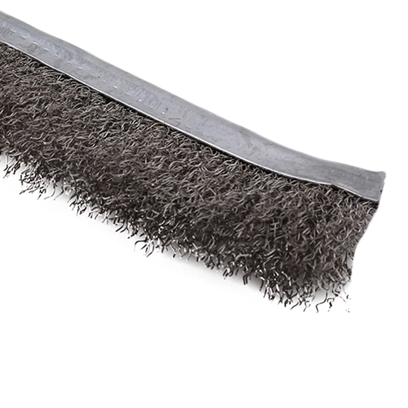 Brosse de nettoyage pour barbecue, manche en plastique rouge, brosse en fil d'acier, brosse de dérouillage en placage de cuivre, accessoires de nettoyage de grille de barbecue_voghion.com