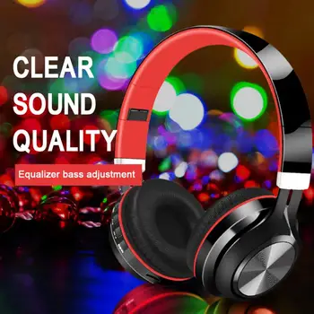 

High-fidelity sound quality earphones Bluetooth 5.0 headset wit microphone movement wireless noise reduction foldable headphones