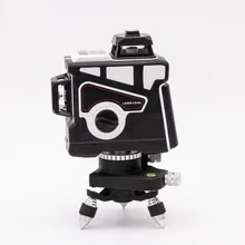 

12 Lines 3D Laser Level With 3x360° Green Beam Cross Line Self Leveling Tool With Rechargeable Battery Including Charger & Base