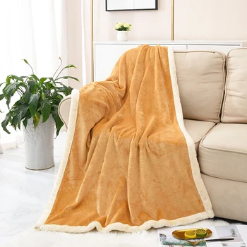 

SUCSES Flannel Fleece Blanket Super Soft Microfiber Children Kids Throws and Blanket Solid Color Blankets for Sofa Office Chair