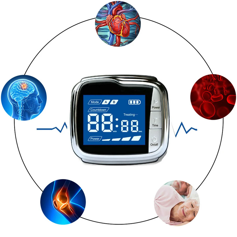 

Therapeutic Infrared Laser Therapy Device Tinnitus Otitis Media Treatment Instrument Home Portable Acupuncture Watch