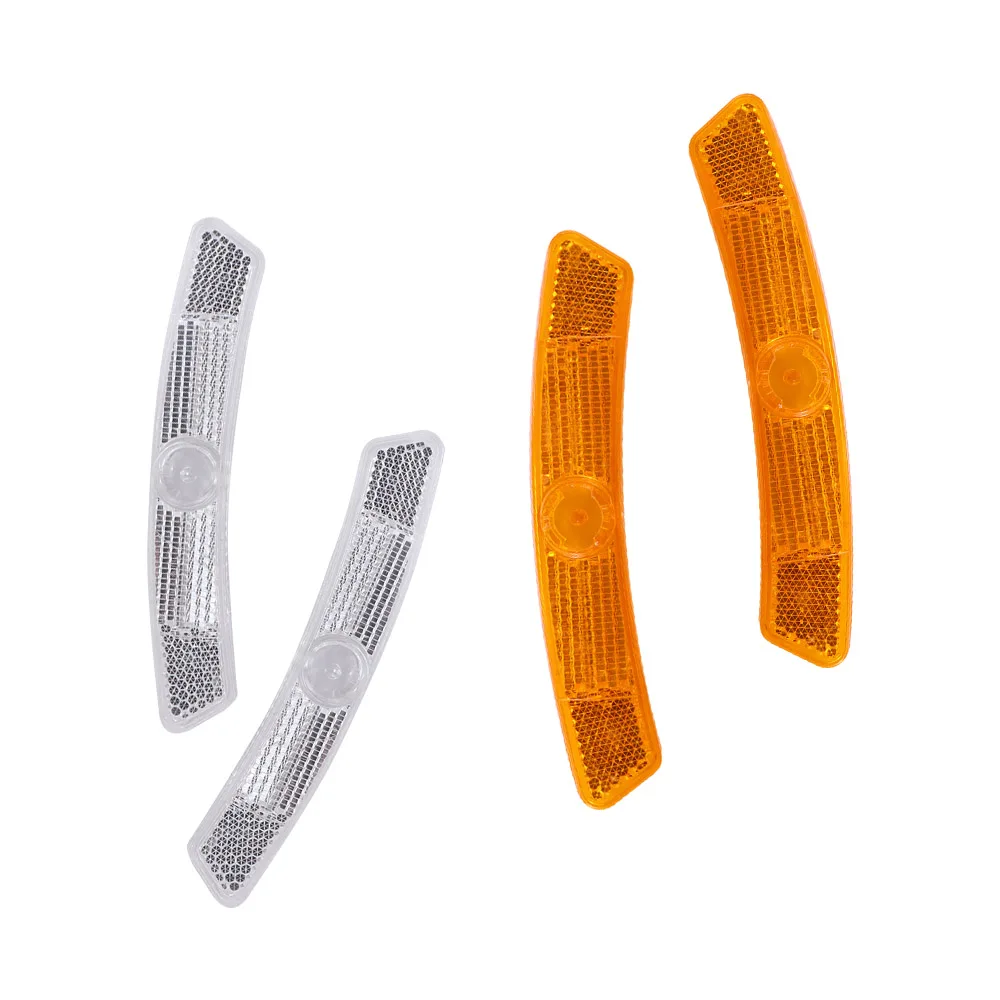 2pcs/set Bike Bicycle Spoke Reflector Safety Warning Light Safety Wheel Rim Reflective Light Mount Vintage Clip Tube Reflector Bike Accessories