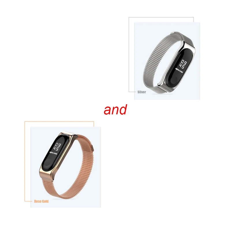 2 шт./компл. mi рабочих мест mi Band 3/4 металлический ремешок для Xiaomi mi Band 3 mi band4 Браслет Смарт-часы с браслетом-Нержавеющая сталь - Цвет: NO.5