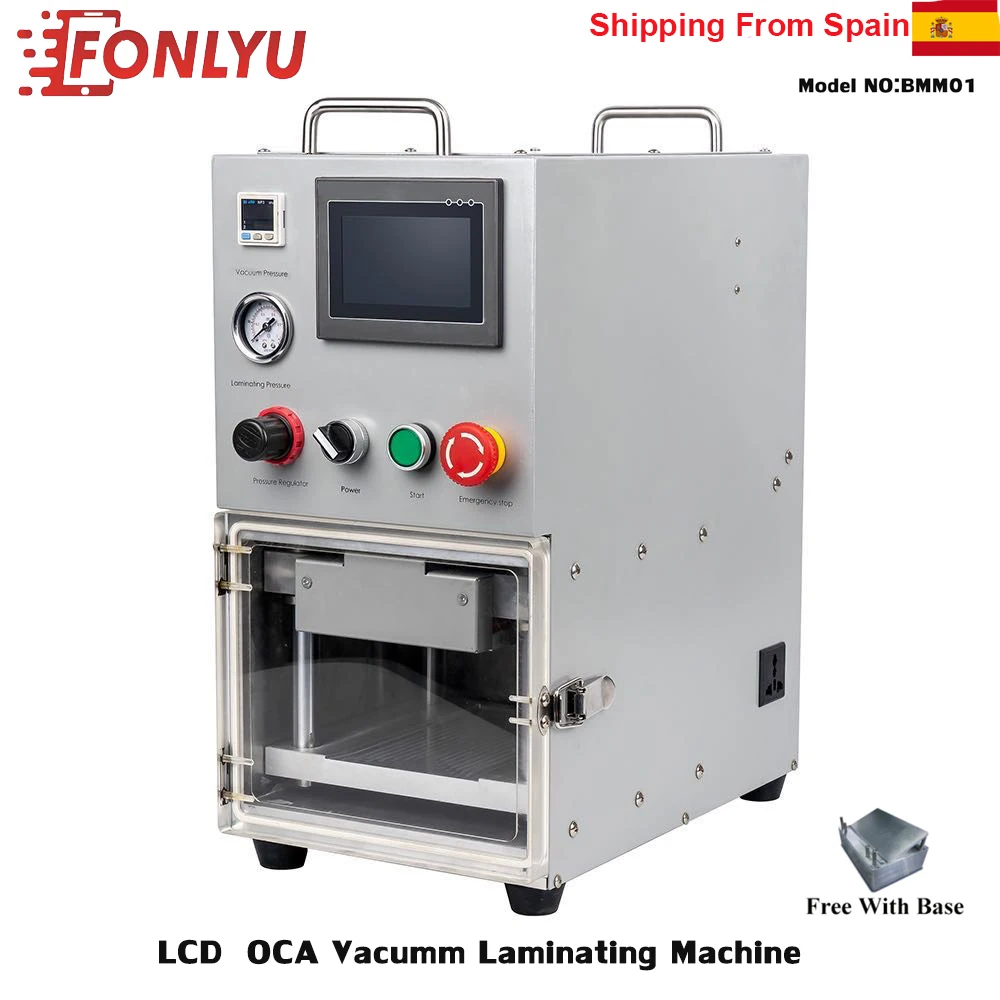  BM01EU LCD Laminating Machine For Edge And Flat Screen Portable Vacuum LCD Screen Laminator 220V 50