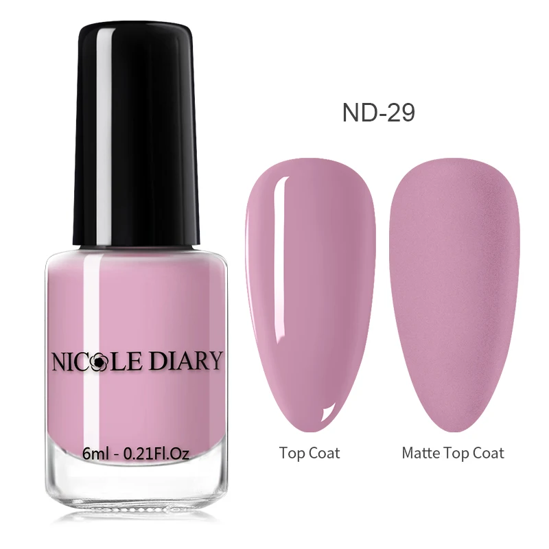 NICOLE DIARY матовый Effetc лак для ногтей чистый цвет ногтей розовый дизайн ногтей жирный лак маникюр лак для ногтей лак - Цвет: Color 29