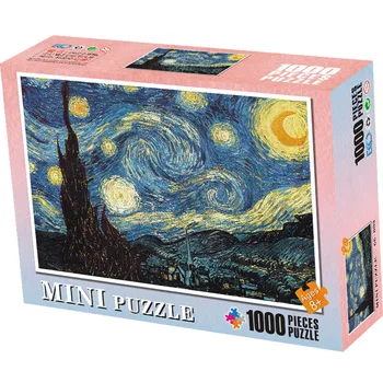 

1000PCS handmade adult decompression paper puzzle creative puzzle living room bedroom decoration DIY puzzle cartoon puzzle toy