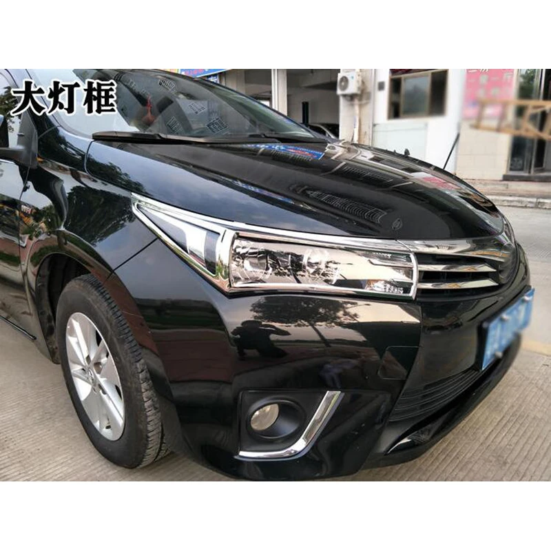 Применяется к- для Toyota new corolla крышка фары Модификация специальная задняя крышка лампы декоративная рамка блестки
