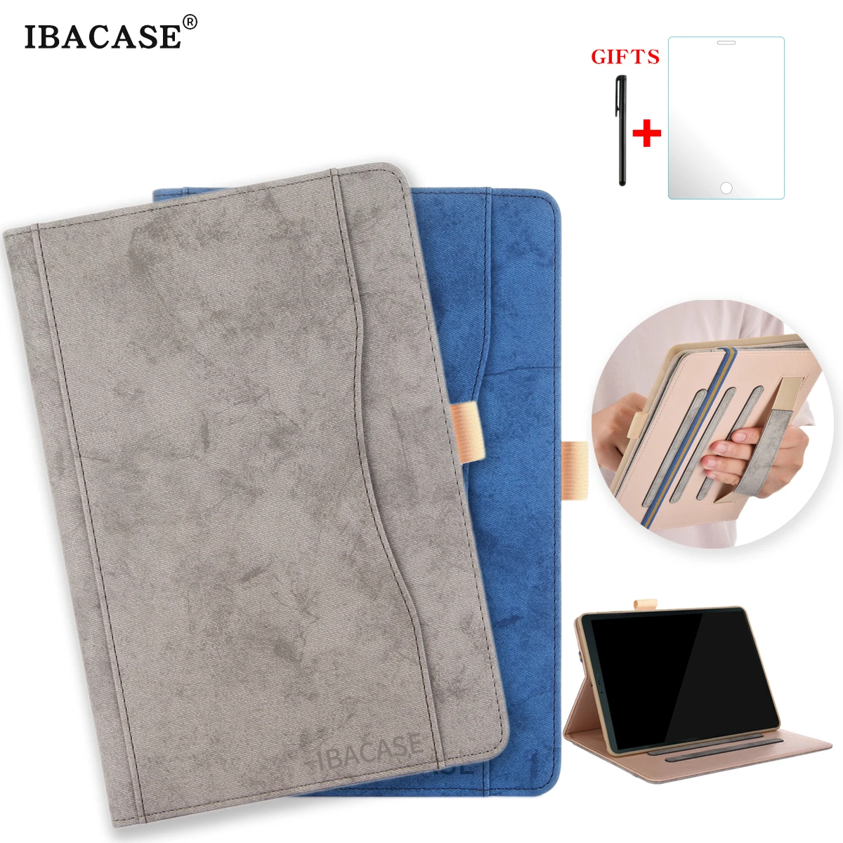 

Case for Samsung Galaxy Tab S4 2018 10.5''T830 T835 Tablet Stand cover case PU leather Handheld design smart case