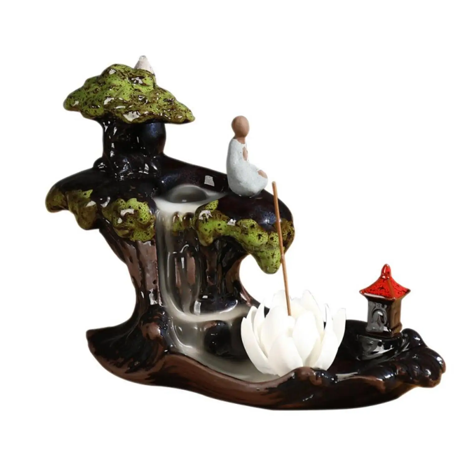 

Censer Home Decor Smoke Backflow Incense Burner Incense Holder Handicraft Decoration Incense Base Aromatherapy furnace