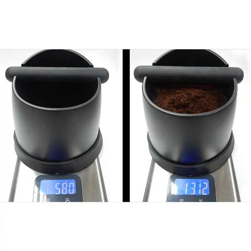 ABS coffee Knock Box Жесткий пластик coffee Knock Box с силиконовым нескользящим основанием