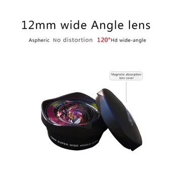 

best selling 2019 products Lens 12mm Aspheric No Distortion 120° Hd Wide Angle Lens Compatible Most Phone support dropshipping