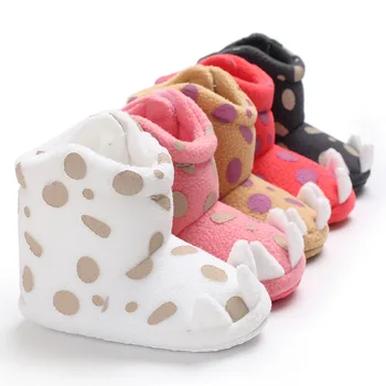 

Newborn Toddler Baby Girl Boy Fleece Shoes Winter Warm Snow Boots Fashionable Soft Sole Booties Suitable For 0-24 Months