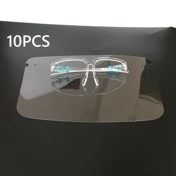 

Full Face Masks Transparent Shield Dustproof Safety Visor Protective Face Shield Goggles Free Mouth Mask Winter Maska máscara