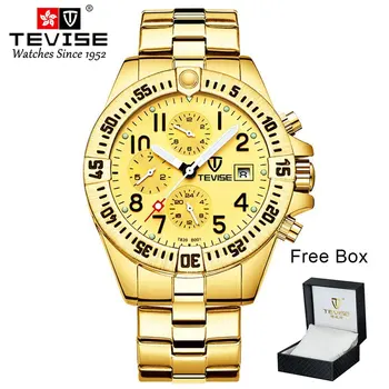 

TEVISE Men's Fashion Trendy Watch Men's Automatic Mechanical Watch Men's Multi-function Waterproof Mechanical Watch Hot